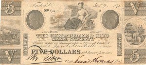 The Chesapeake and Ohio Canal Co. - Obsolete Banknote